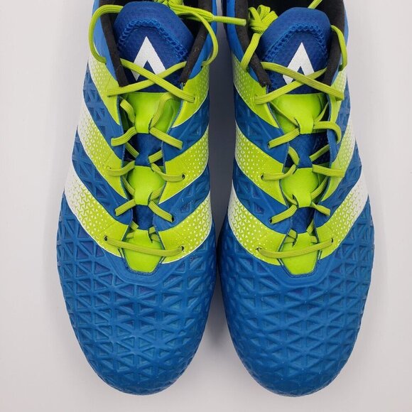 RARE adidas Mens RARE Ace 16.1 FG/AG Soccer Cleats AF5085 Blue Green Size 13 - Picture 9 of 11